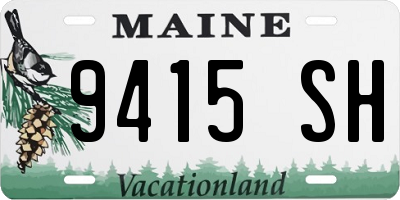 ME license plate 9415SH