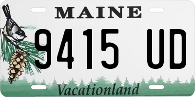 ME license plate 9415UD