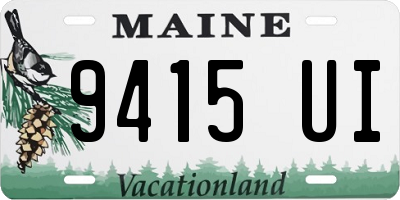 ME license plate 9415UI