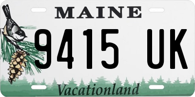 ME license plate 9415UK