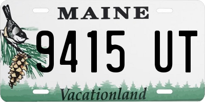 ME license plate 9415UT