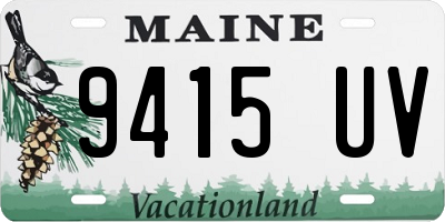 ME license plate 9415UV