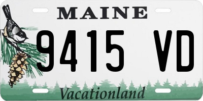 ME license plate 9415VD