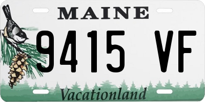 ME license plate 9415VF