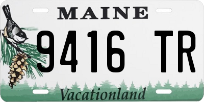 ME license plate 9416TR