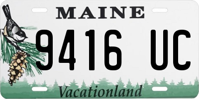 ME license plate 9416UC