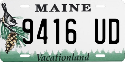 ME license plate 9416UD