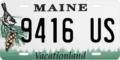 ME license plate 9416US