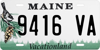 ME license plate 9416VA