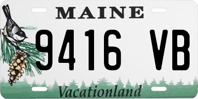 ME license plate 9416VB