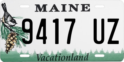 ME license plate 9417UZ