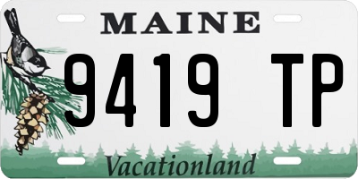 ME license plate 9419TP