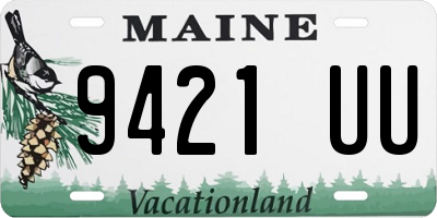 ME license plate 9421UU