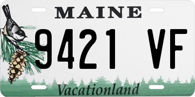 ME license plate 9421VF