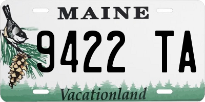 ME license plate 9422TA