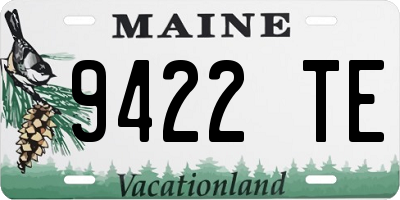 ME license plate 9422TE