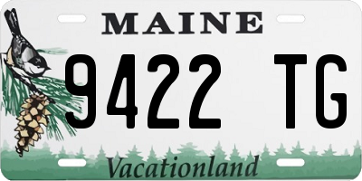 ME license plate 9422TG
