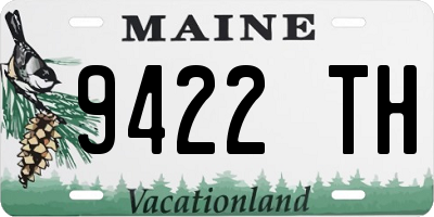 ME license plate 9422TH
