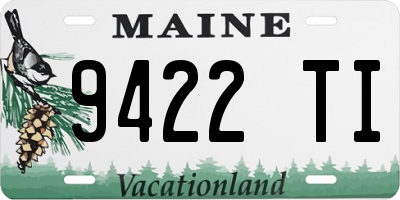 ME license plate 9422TI