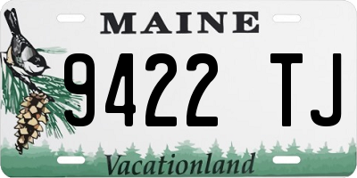 ME license plate 9422TJ