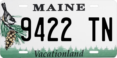 ME license plate 9422TN