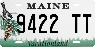 ME license plate 9422TT