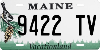 ME license plate 9422TV