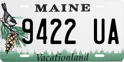 ME license plate 9422UA