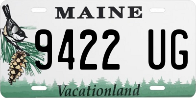 ME license plate 9422UG