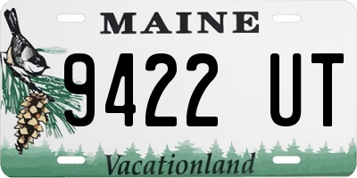 ME license plate 9422UT