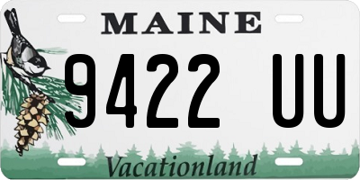 ME license plate 9422UU