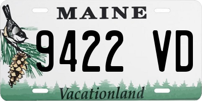 ME license plate 9422VD