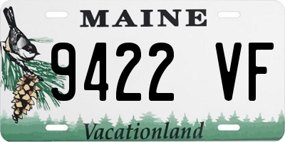 ME license plate 9422VF