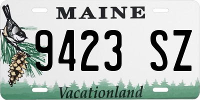 ME license plate 9423SZ