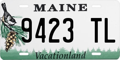 ME license plate 9423TL