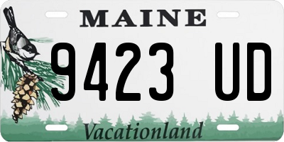 ME license plate 9423UD