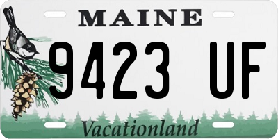 ME license plate 9423UF