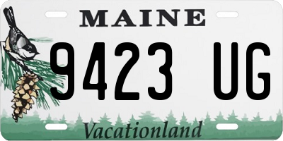 ME license plate 9423UG