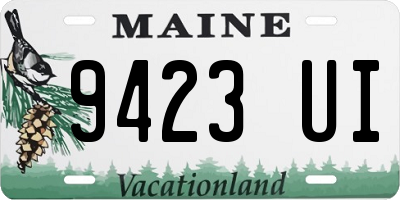 ME license plate 9423UI