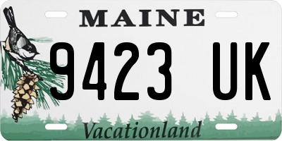 ME license plate 9423UK