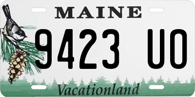 ME license plate 9423UO