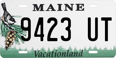 ME license plate 9423UT