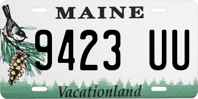 ME license plate 9423UU