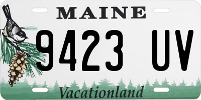 ME license plate 9423UV