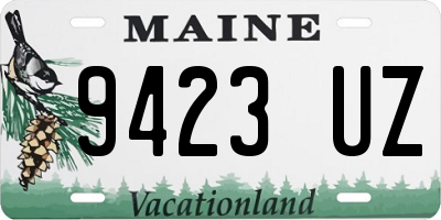 ME license plate 9423UZ