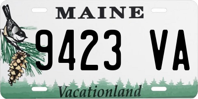 ME license plate 9423VA