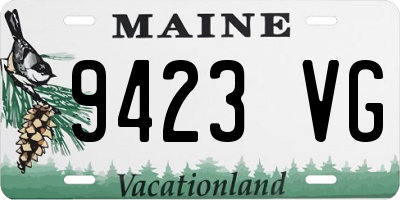 ME license plate 9423VG