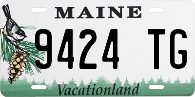 ME license plate 9424TG