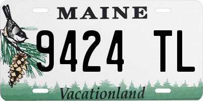 ME license plate 9424TL