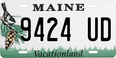 ME license plate 9424UD